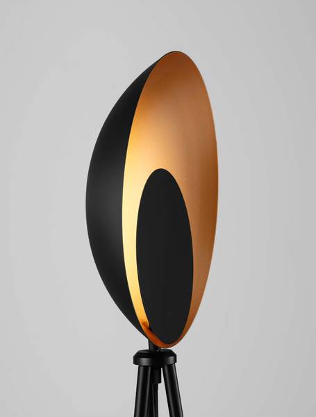 Lampadaire Kitro aluminium noir / doré