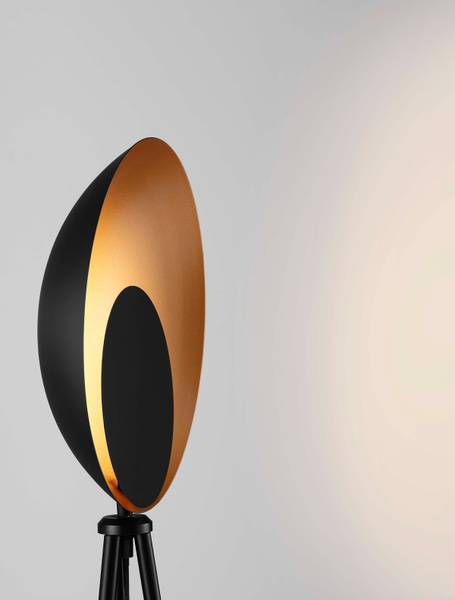 Lampadaire Kitro aluminium noir / doré