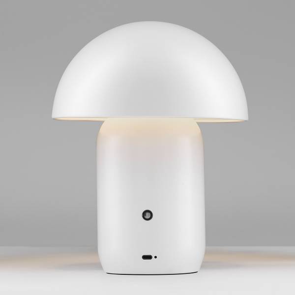Lampe à poser Pois aluminium - Blanc