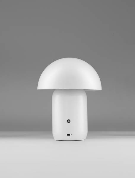 Lampe à poser Pois aluminium - Blanc