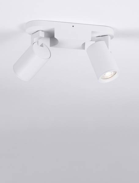 Deckenleuchte Esto Aluminium - Weiß - Flammenanzahl: 2