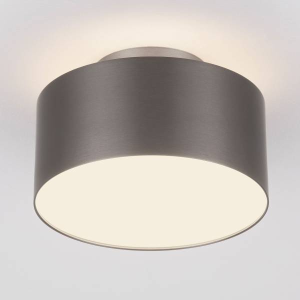 Deckenleuchte Ozen Aluminium / Acrylglas - Silber - Durchmesser: 14 cm