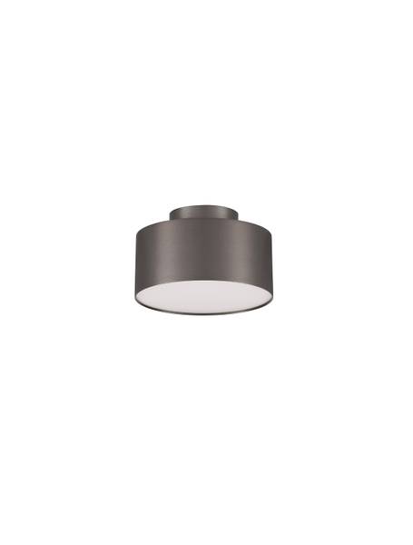 Deckenleuchte Ozen Aluminium / Acrylglas - Silber - Durchmesser: 14 cm