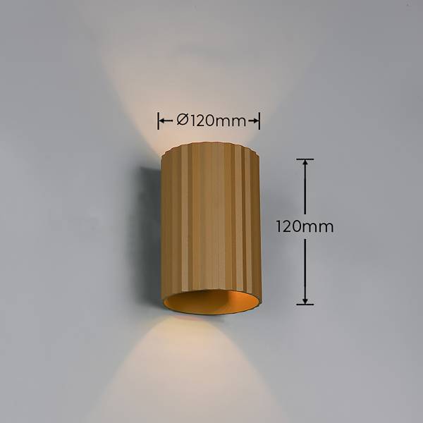 Wandleuchte Imaria Eisen - 1-flammig - Braun