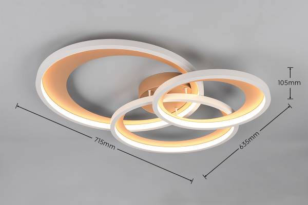 LED-Deckenleuchte Granada Eisen - 1-flammig