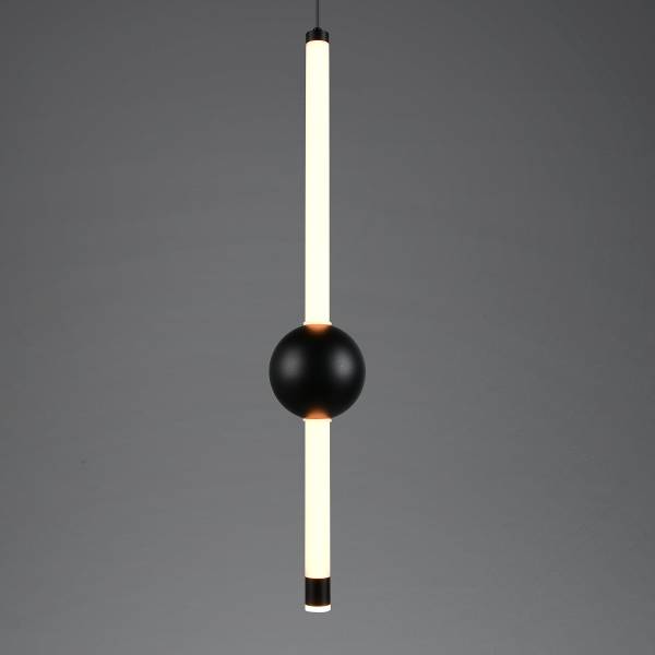 LED-Pendelleuchte Melita Acrylglas / Eisen - 1-flammig - Schwarz