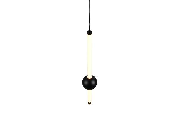 LED-Pendelleuchte Melita Acrylglas / Eisen - 1-flammig - Schwarz