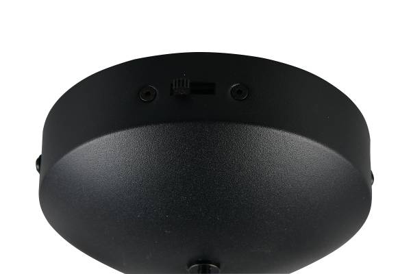 LED-Pendelleuchte Melita Acrylglas / Eisen - 1-flammig - Schwarz