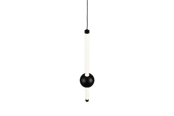 LED-Pendelleuchte Melita Acrylglas / Eisen - 1-flammig - Schwarz