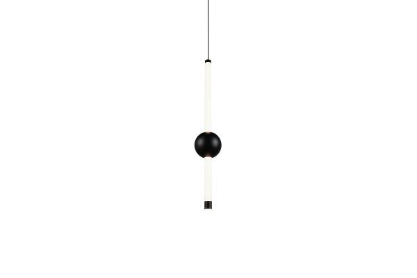 LED-Pendelleuchte Melita Acrylglas / Eisen - 1-flammig - Schwarz