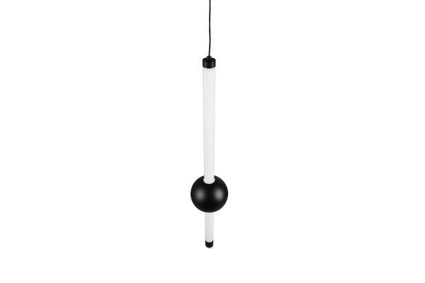 LED-Pendelleuchte Melita Acrylglas / Eisen - 1-flammig - Schwarz