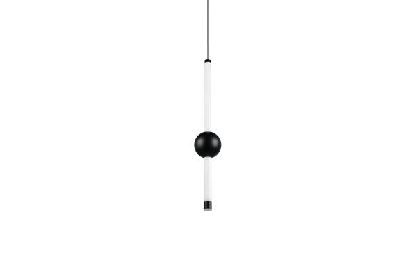 LED-Pendelleuchte Melita Acrylglas / Eisen - 1-flammig - Schwarz