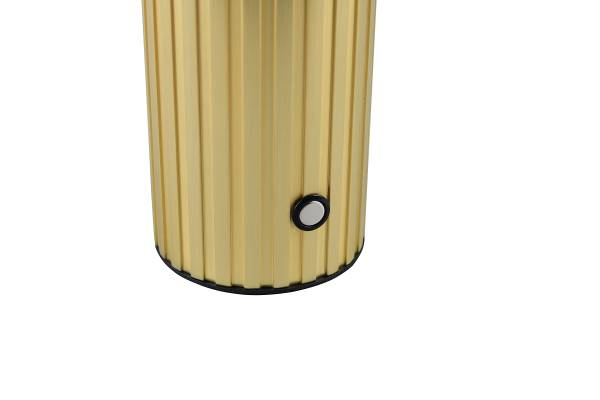 LED-Tischleuchte Tauris Opalglas / Eisen - 1-flammig - Gold