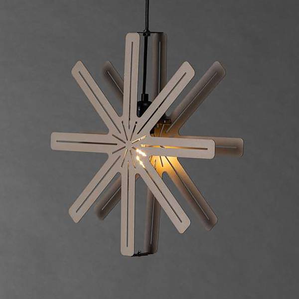 Stella da appendere Säfsen Acciaio - Marrone - 1 punti luce - Diametro: 40 cm