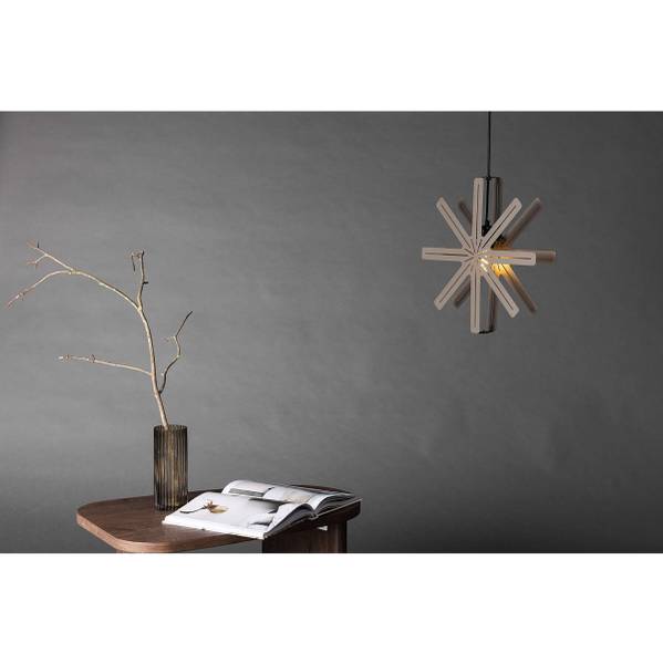 Stella da appendere Säfsen Acciaio - Marrone - 1 punti luce - Diametro: 40 cm