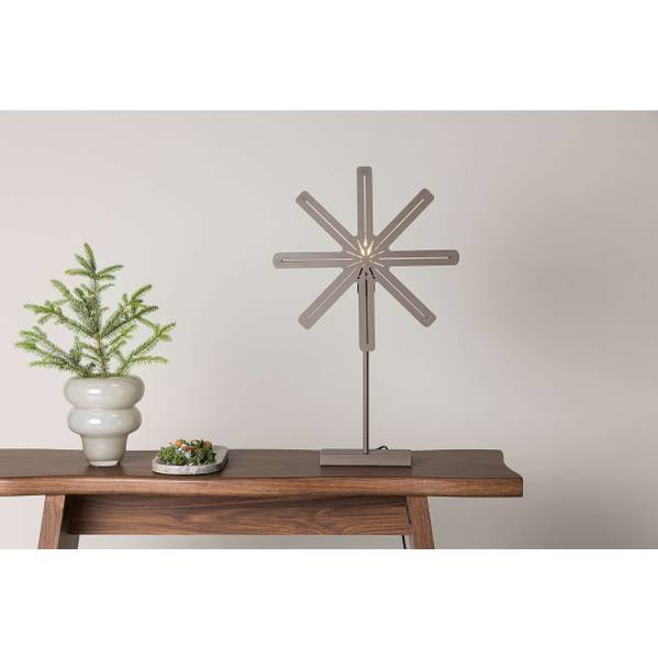 Stella decorativa Säfsen Acciaio - Marrone - 1 punti luce - Altezza: 67 cm