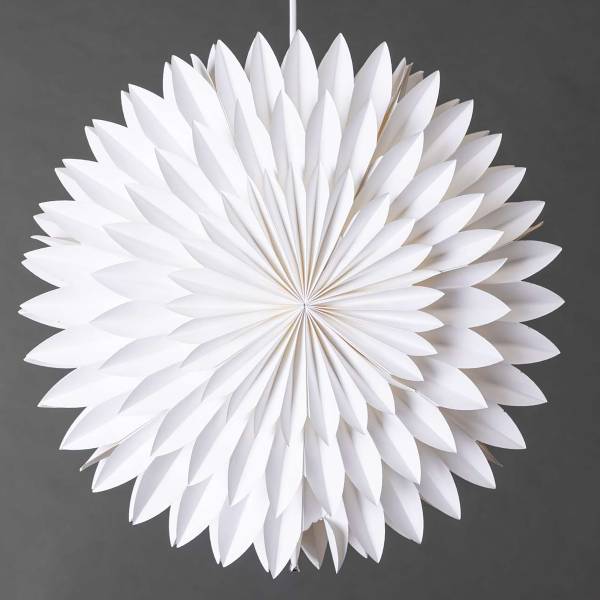 Stella da appendere Storlien Carta - bianco - 1 punti luce - Diametro: 46 cm