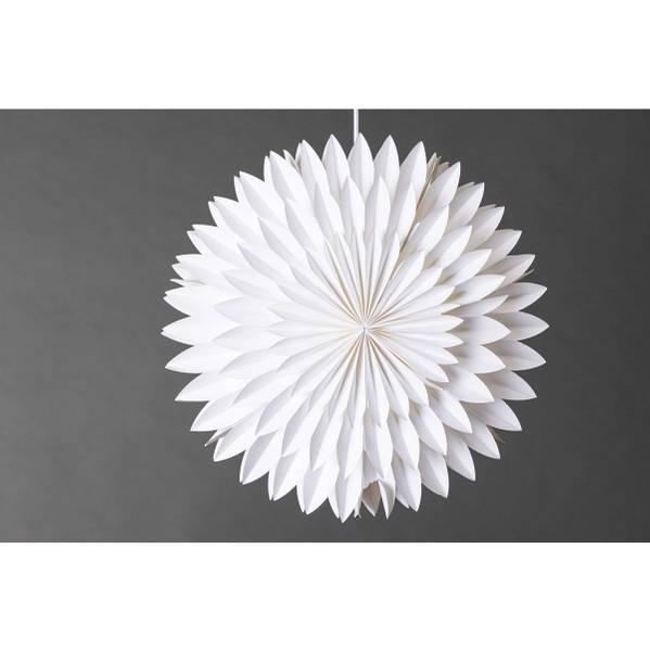 Stella da appendere Storlien Carta - bianco - 1 punti luce - Diametro: 46 cm