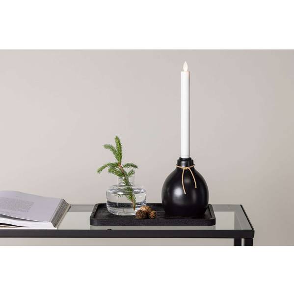 Candelabro Ulricehamm A Ceramica - Nero / bianco - 1 punto luce