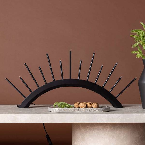 Arco luminoso Kettilsås MDF - Nero - 13 punto luce