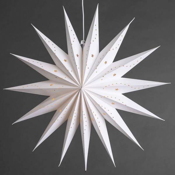 Stella da appendere Lindvallen Carta - bianco - 1 punti luce