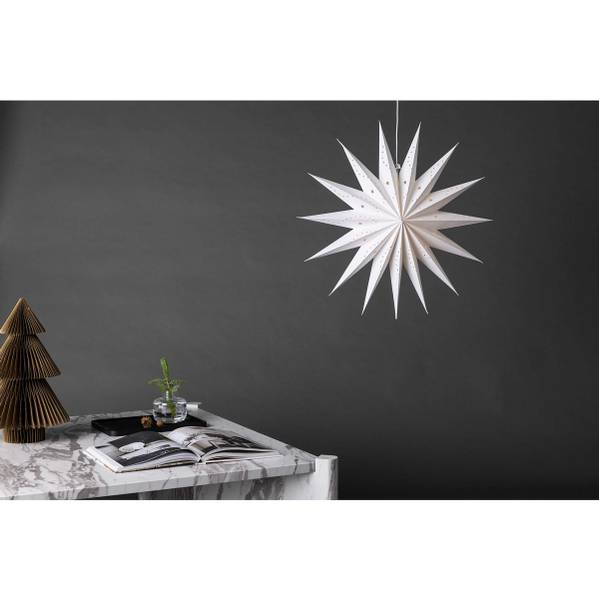 Stella da appendere Lindvallen Carta - bianco - 1 punti luce