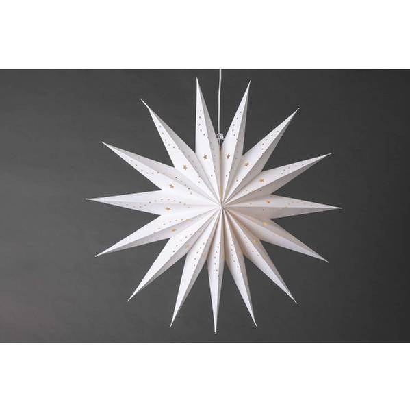 Stella da appendere Lindvallen Carta - bianco - 1 punti luce