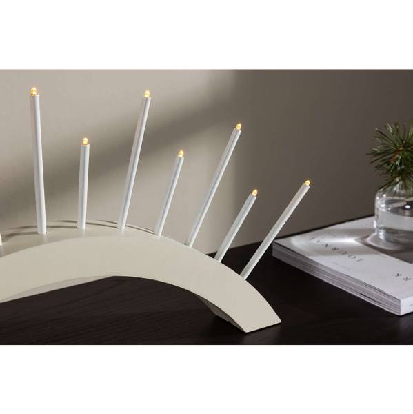 Arco luminoso Björnrike Acciaio - 13 punti luce - Beige