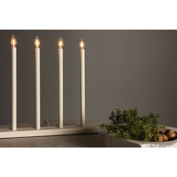 Arco luminoso Lofsdalen Ferro - beige - 4 punti luce