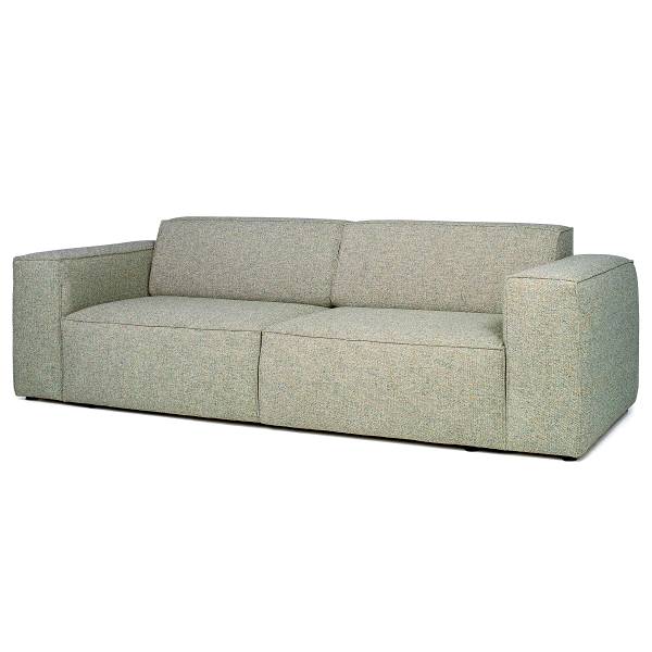 Slaapbank LORALAI Geweven stof Hevi: Beige-groen