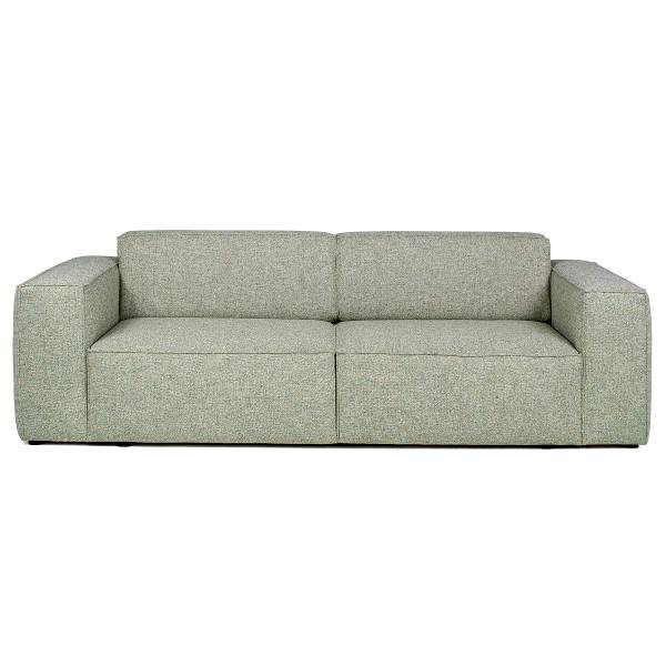 Slaapbank LORALAI Geweven stof Hevi: Beige-groen