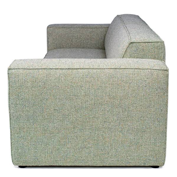 Slaapbank LORALAI Geweven stof Hevi: Beige-groen