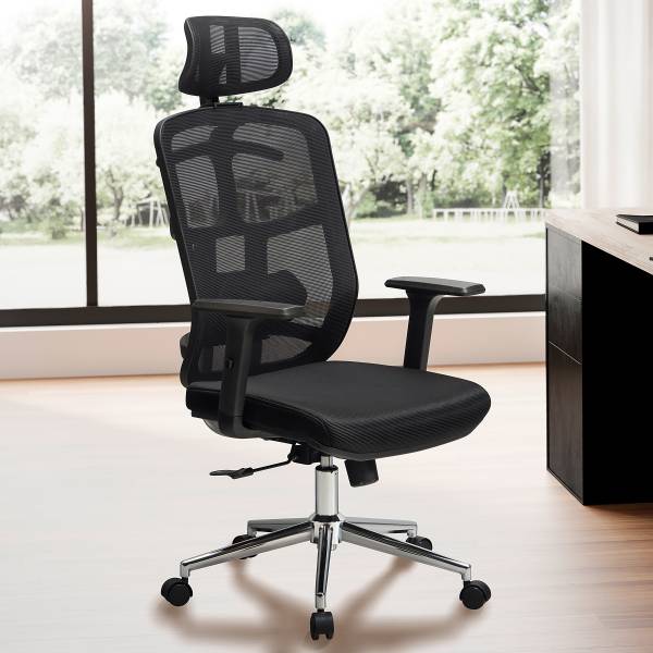 Sedia da ufficio Girin Mesh - Nero