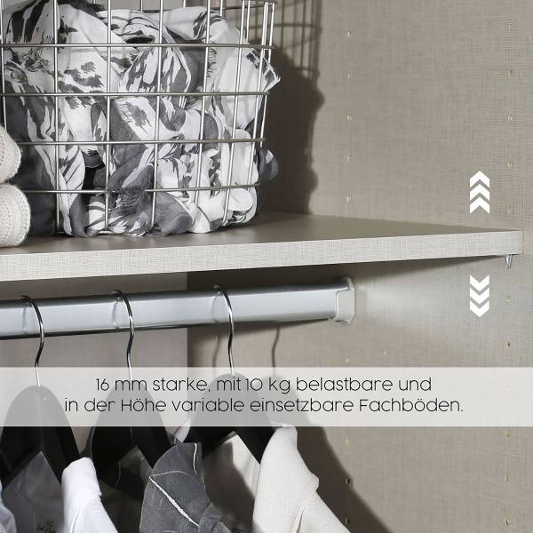 Armadio angolare Alabama specchio grigio Champagne / Effetto quercia Artisan - Larghezza: 100 cm - Alluminio