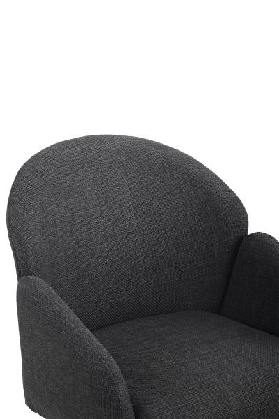 Chaises à accoudoirs pivotantes Holly Anthracite