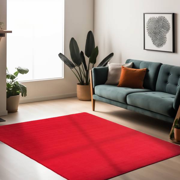 Kurzflorteppich Sky 5400 Polyester - Rot