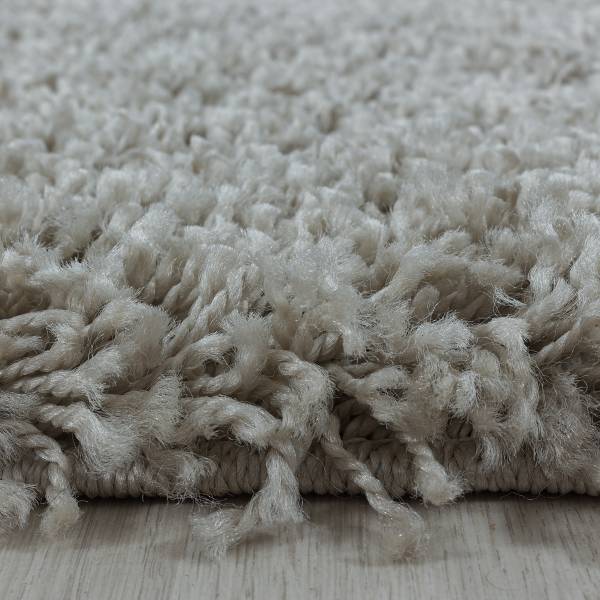 Hochflorteppich Sydney 3000 rund Mischgewebe - Creme - Durchmesser: 200 cm
