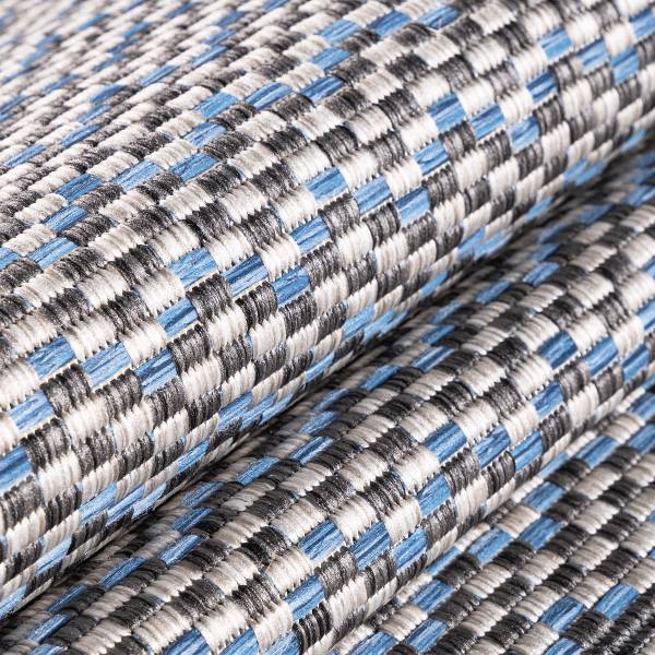 Outdoorteppich Sunny 4419 Polypropylene / Polyester - Grau - 160 x 230 cm