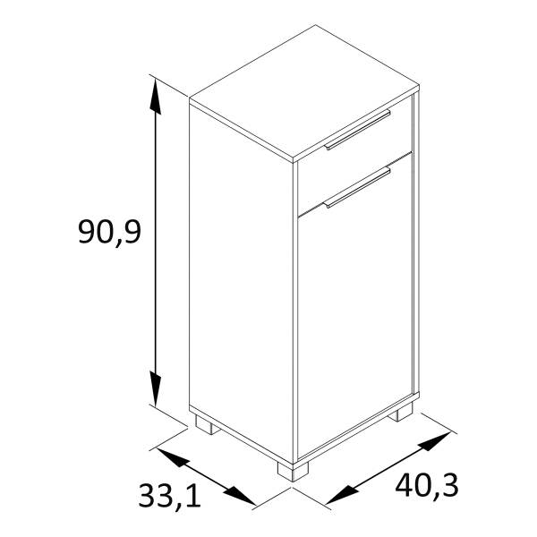 Onderkast Piazza pistachegroen