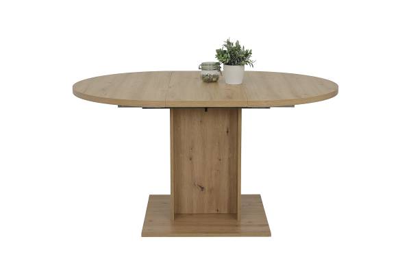 Ausziehbarer Esstisch Susuje Braun - Holzwerkstoff - 144 x 76 x 104 cm