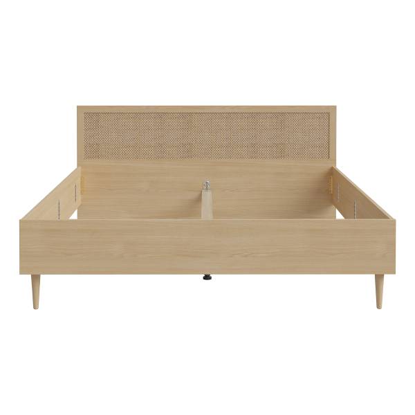 Bedframe Attesala eikenhouten look/beige