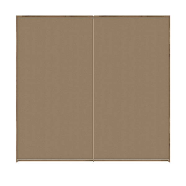 Armadio con ante scorrevoli Rye Cashmere / Effetto rovere