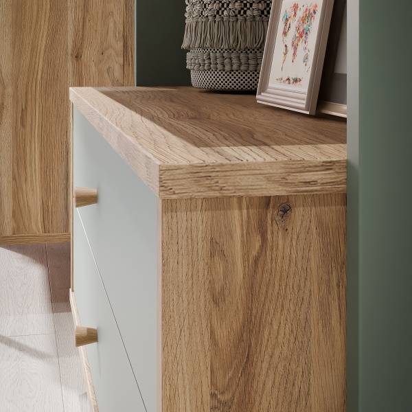 Regal Sayeti Salbei / Eiche Mauvella Dekor