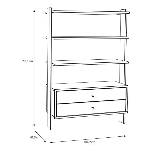 Regal Sayeti Salbei / Eiche Mauvella Dekor