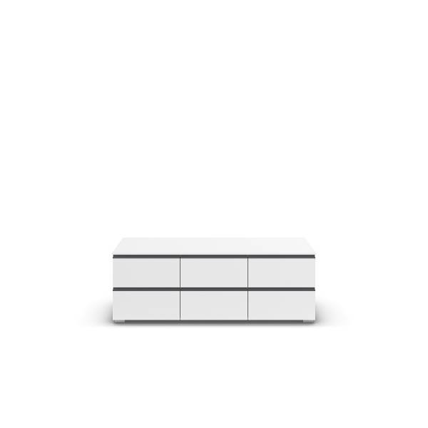 TV-Lowboard Asra Typ B Alpinweiß - Breite: 120 cm