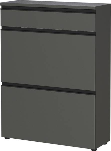Halmeubelset Baldone 2-delig 80 cm grafietkleurig
