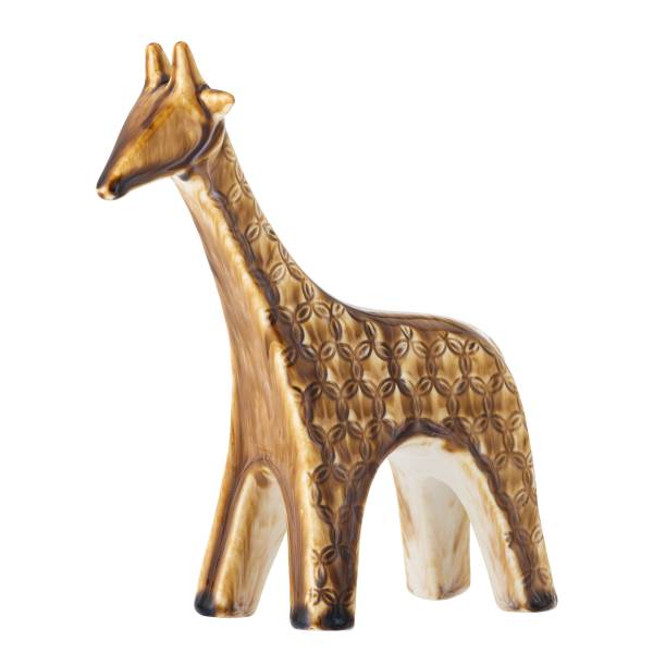 Objet décoratif Longuro girafe Marron - Faïence - 7 x 21 x 16 cm
