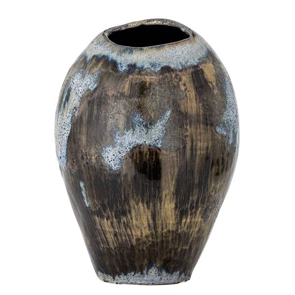 Vaas Senja bruin - steengoed - Hoogte: 32 cm