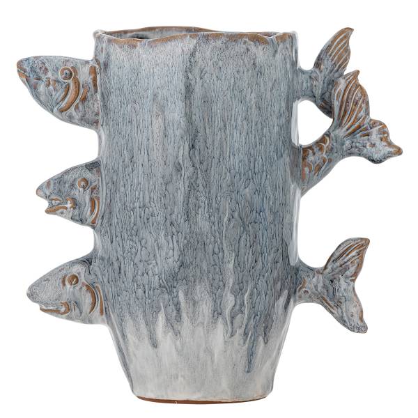 Vase Tace Steingut - Blau