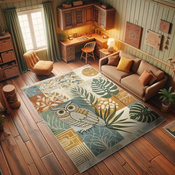 Kurzflorteppich Savua Polyester - Mehrfarbig - 60 x 152 cm